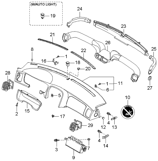 Kia 974703C000 Connector Assembly-Heater