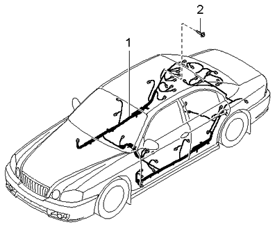 Kia 915613C710 Wiring Assembly-Floor