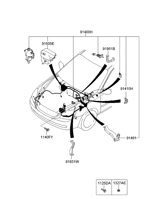 Kia 914522G481 Wiring Assembly-Control