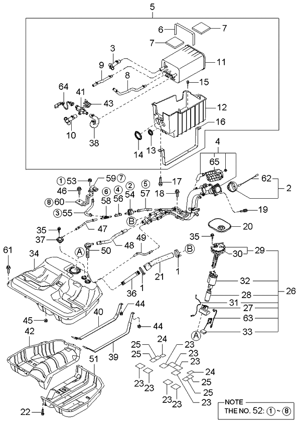 Kia 313593F500 Hose-Vapor