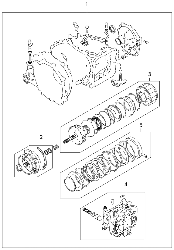 Kia 4501039B02 Seal Kit-Automatic TRANSAXLE OVERHAU