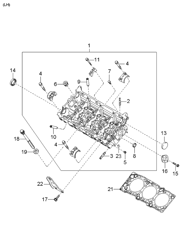 Kia 2234139002 Hanger-Engine