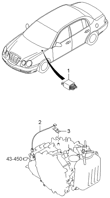 Kia 4653139804 Harness-Speed Sensor