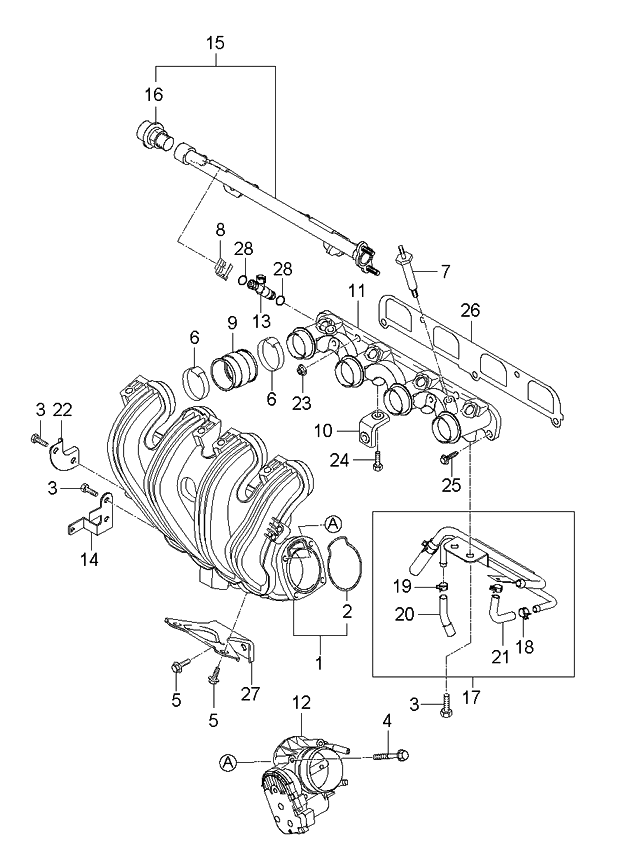 Kia 2830025950 Manifold Module-Inlet