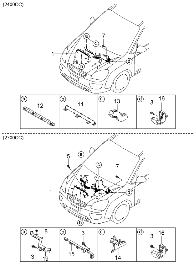 Kia 914101D020 Wiring Assembly-Control