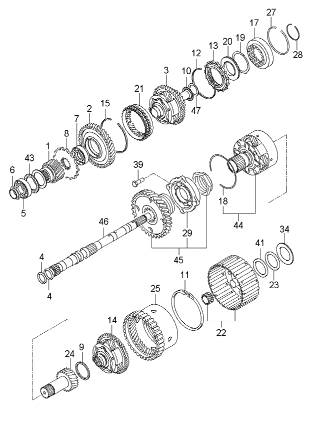 Kia 457103A220 Carrier Assembly-DIRECR