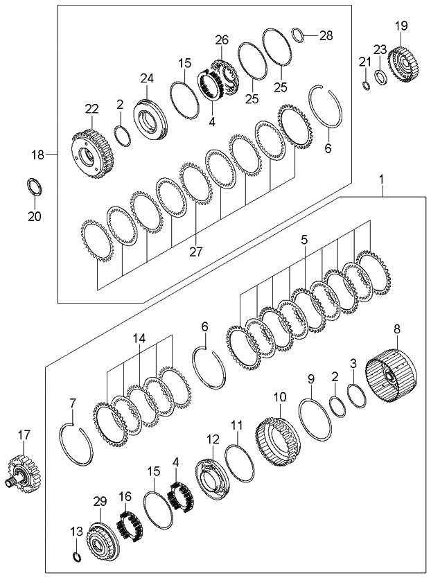 Kia 4544139000 Piston-Reverse Clutch