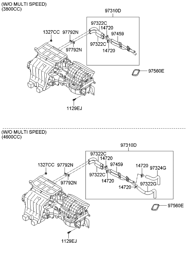 Kia 973142J000 Water Pipe-Heater