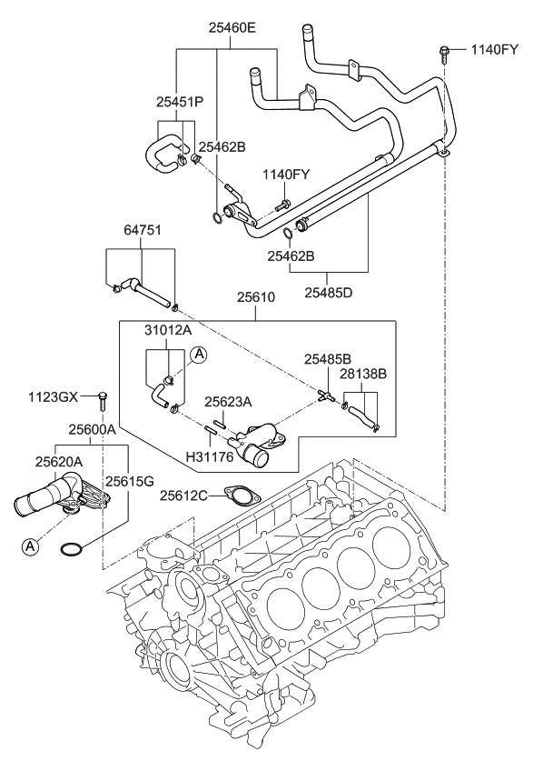 Kia 254853F301 Connector