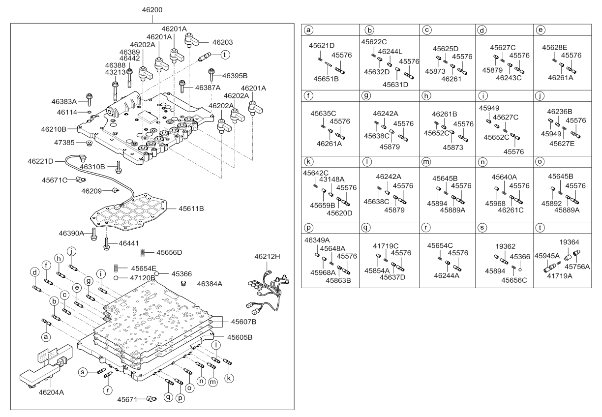 Kia 463144C000 Spring-Valve