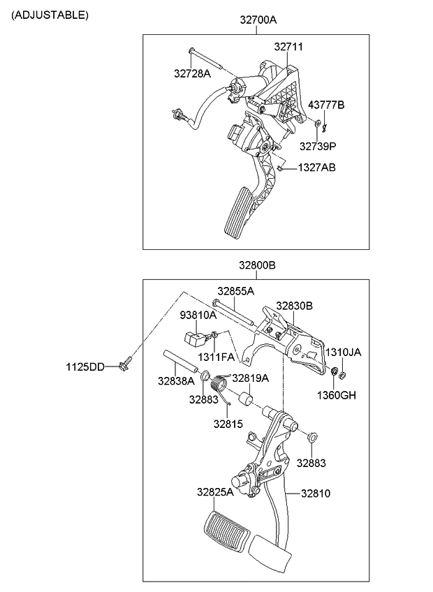 Kia 328152J400 Spring-Brake Pedal R