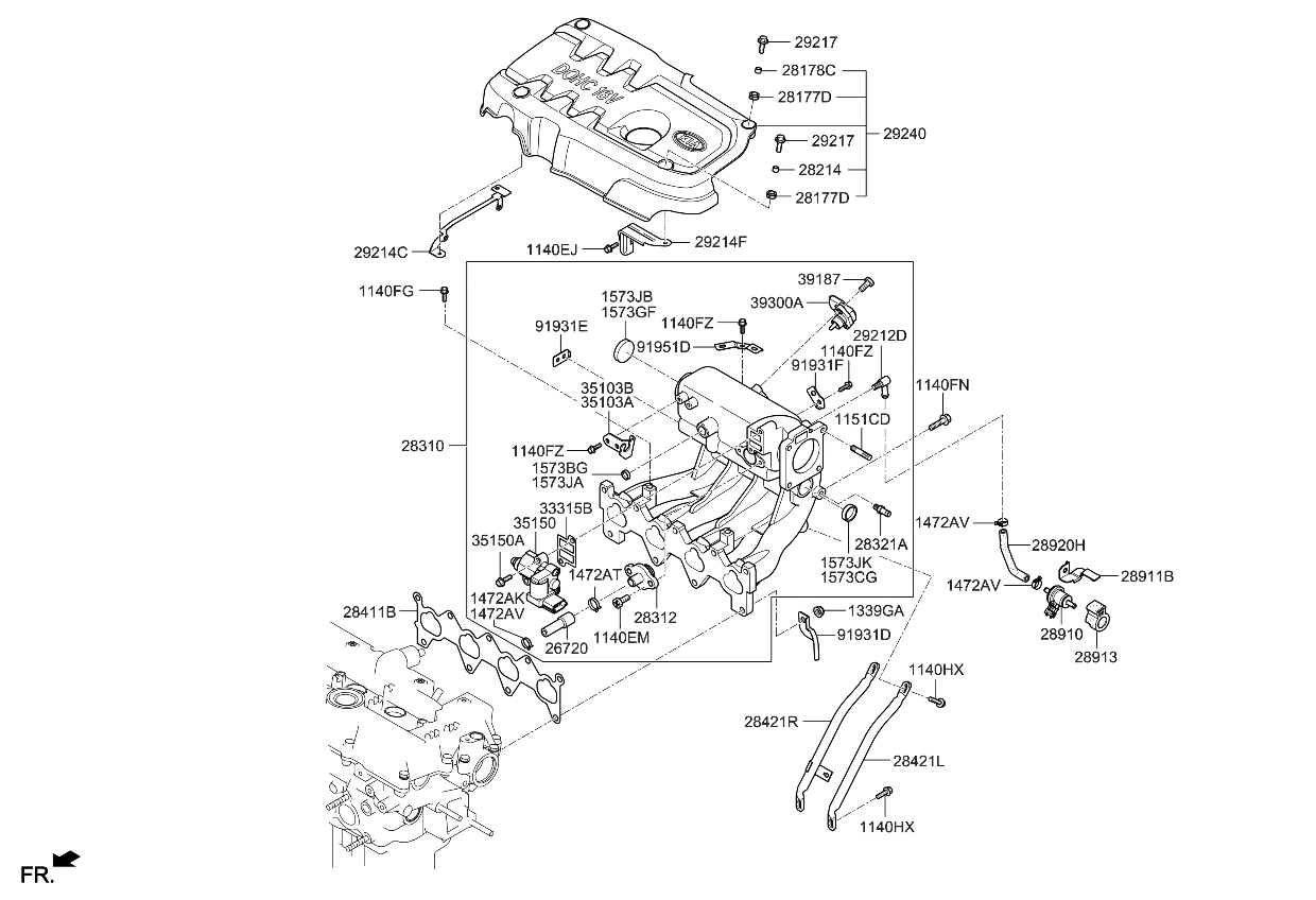 Kia 2832111002 Nipple