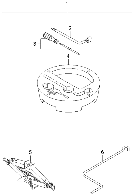 Kia 0K2DJ69650 Tool Set