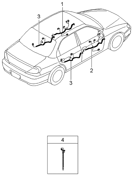 Kia 2K2N267200A Harness-Front Door Wiring