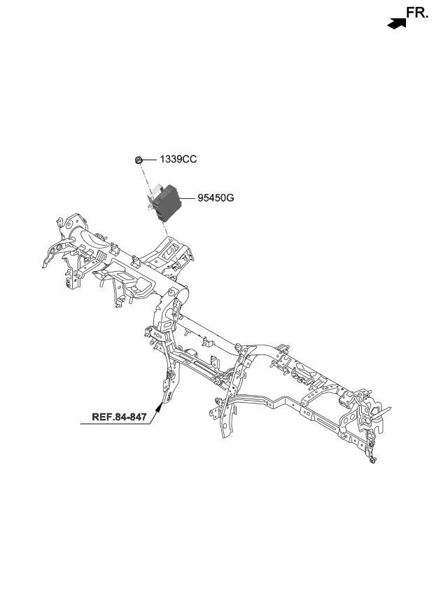 Kia 95450J5050 Unit Assembly-Tilt & Tel