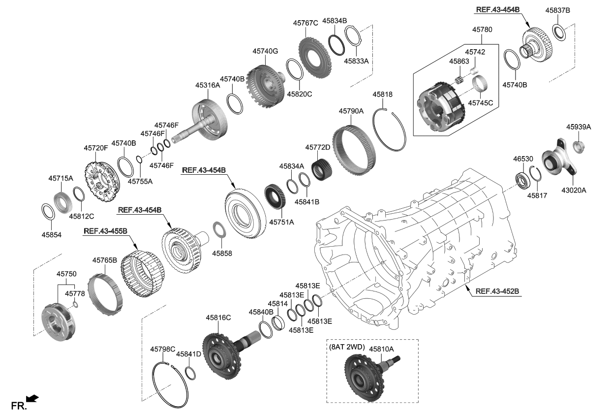 Kia 458414F024 Race-Thrust Bearing
