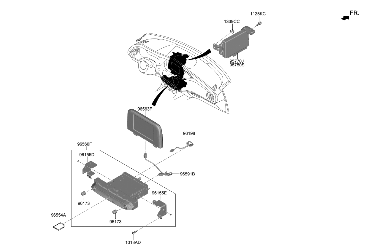 Kia 95770J5200 Unit Assembly-Avm