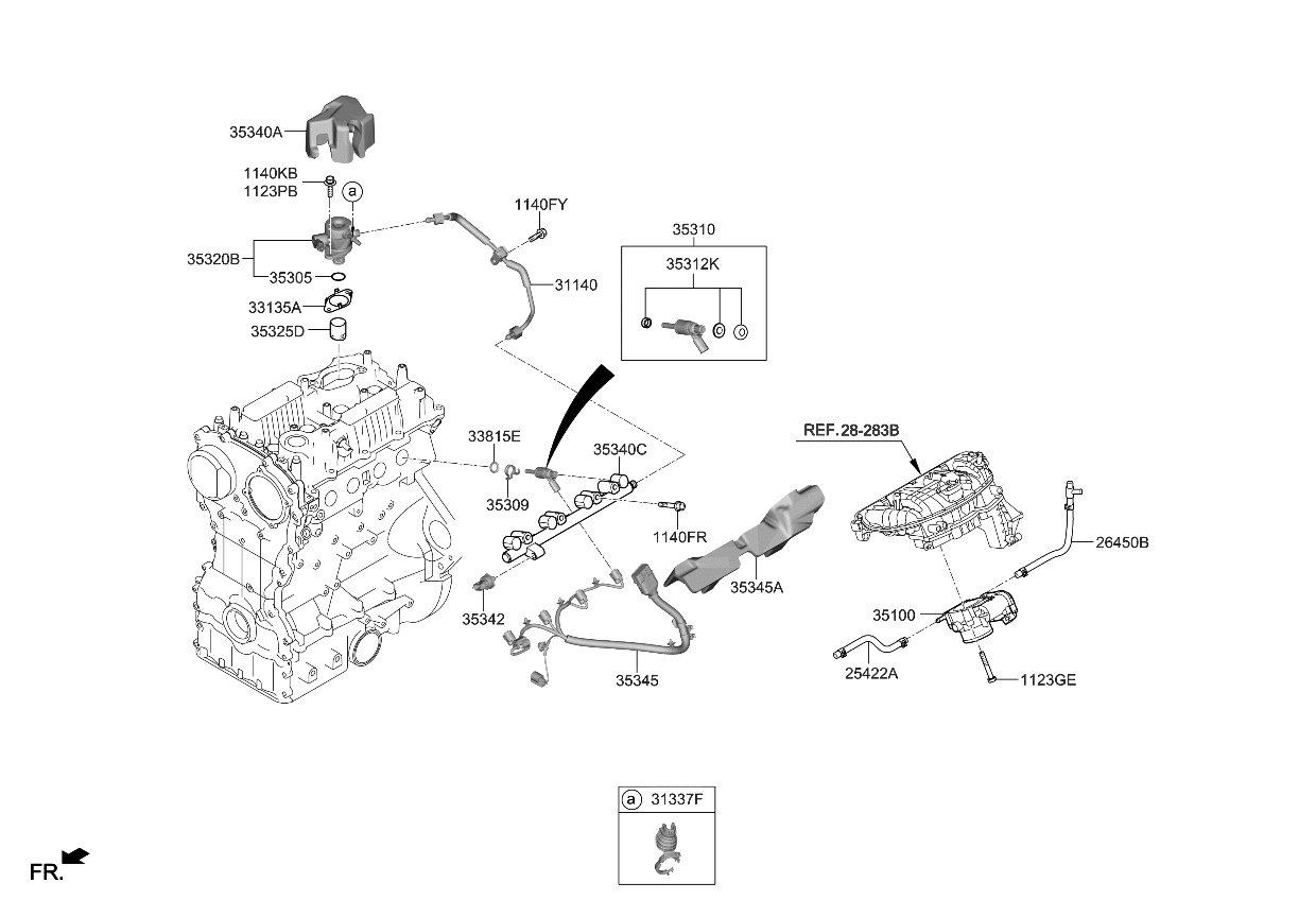 Kia 351002C800 Body Assembly-Throttle