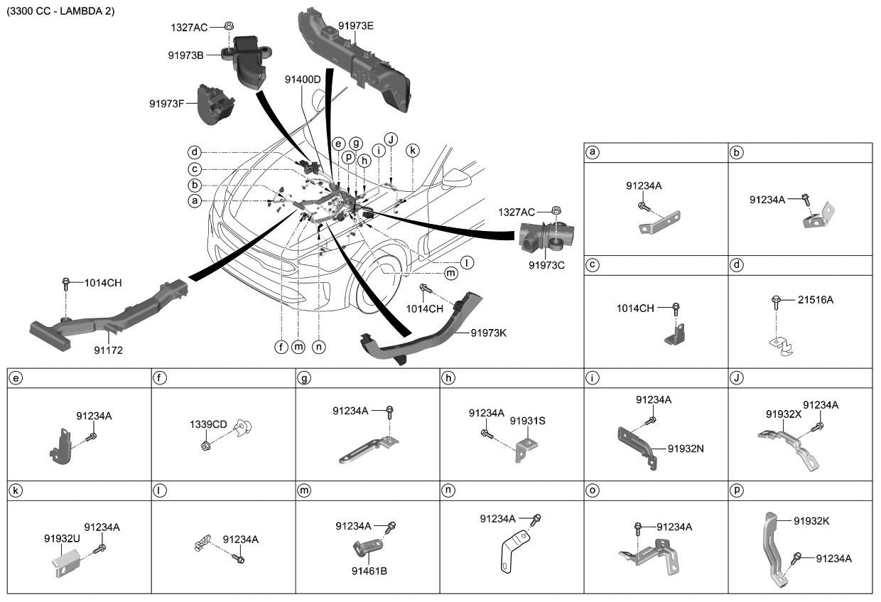 Kia 91931J5090 Bracket-Wiring Mounting