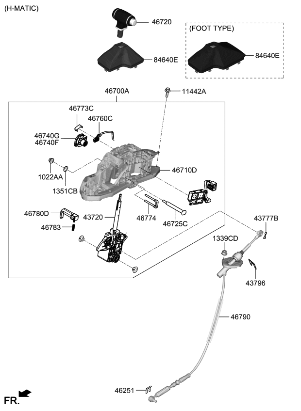 Kia 46760J5100 Switch Assembly-P Position