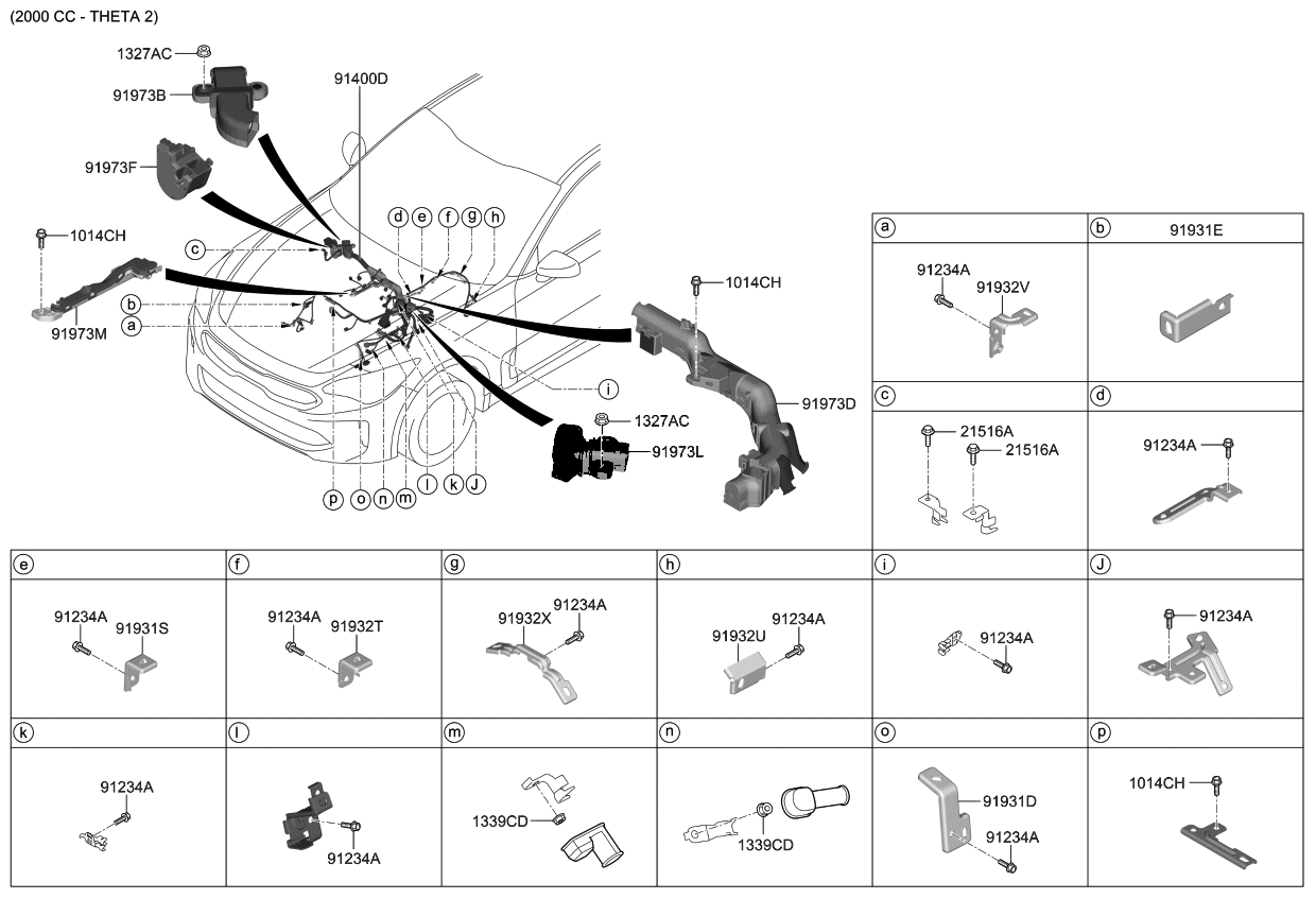 Kia 91410J5182 Wiring Assembly-Control