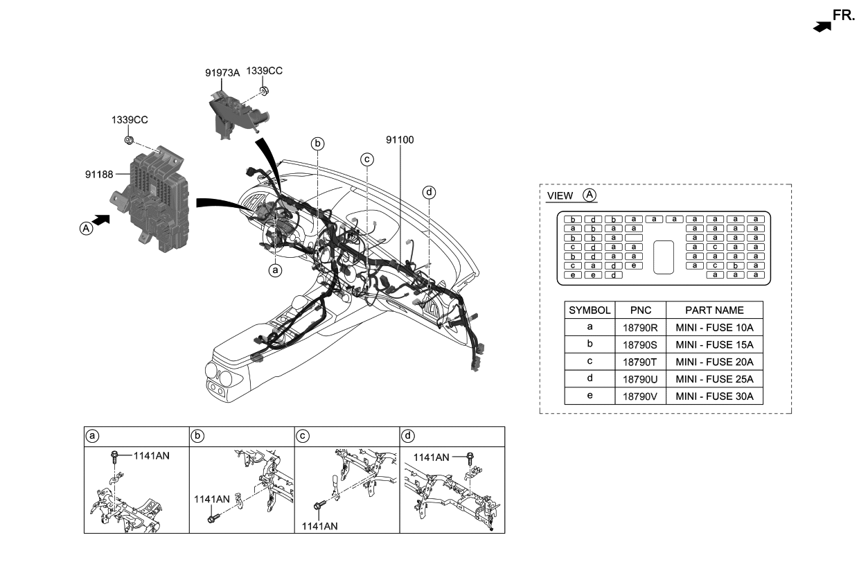 Kia 911H1J5310 Wiring Assembly-Main