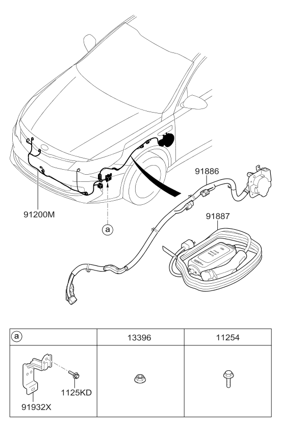 Kia 91887E4650 Wiring Assembly-Norm CHG