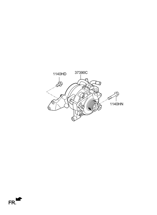 Kia 373902E960 Housing Assembly-Generator