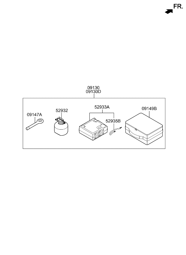 Kia 09149E6100 Case-Mobility Kit