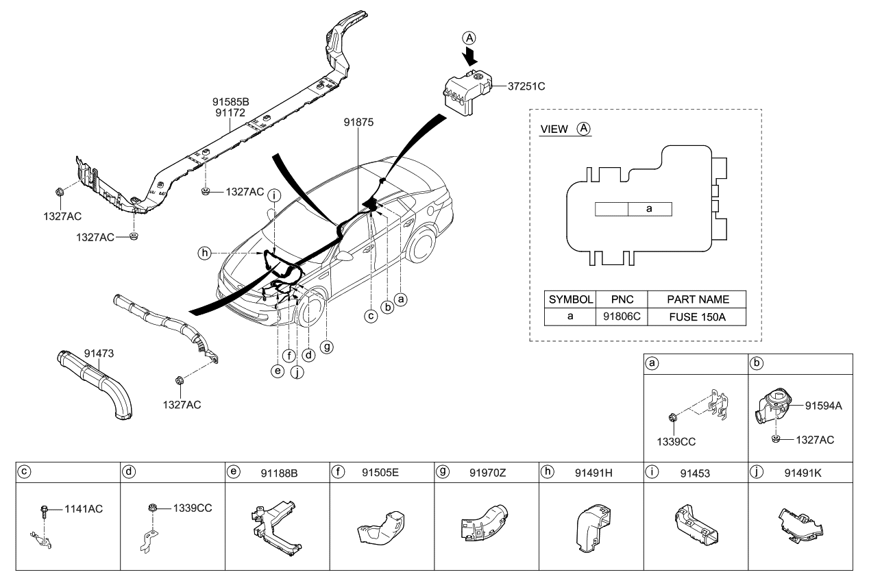 Kia 919704R060 Protector-Wiring