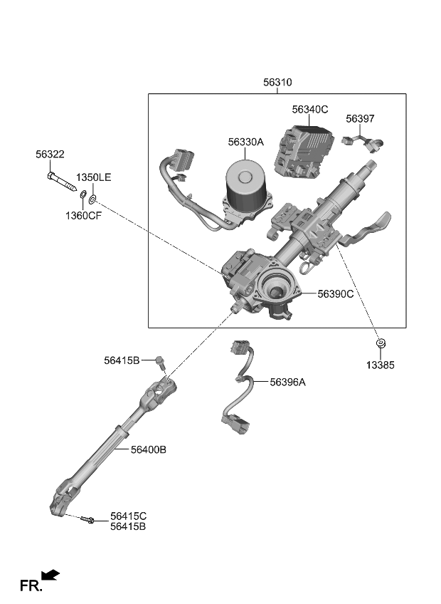 Kia 56330D4500 Motor Assembly