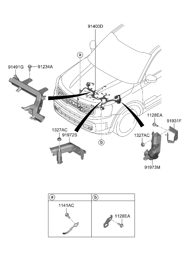 Kia 91450S9010 WIRING ASSY-CONTROL