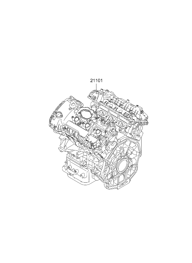 Kia 199P13LS00 Engine Assembly-Sub