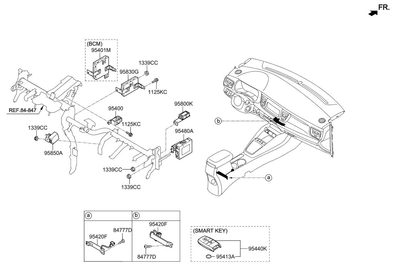 Kia 954A0H9821 UNIT ASSY-BCM