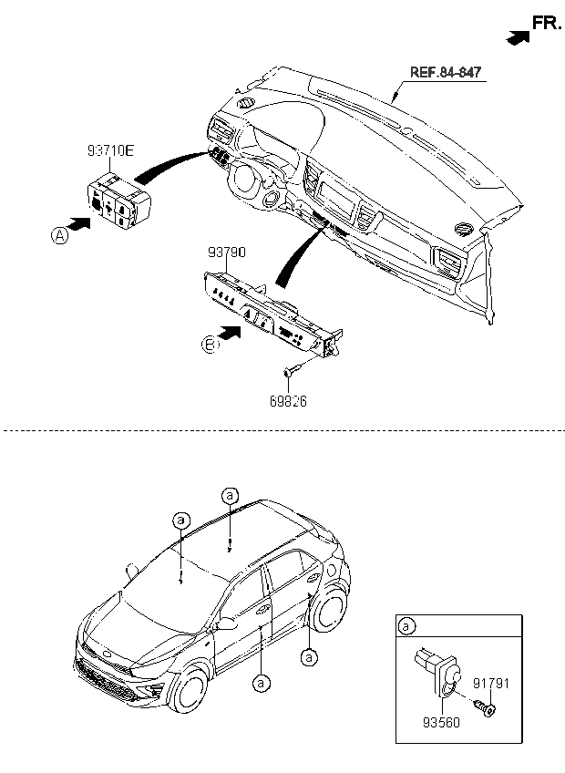 Kia 935602V000 Switch Assembly-Door