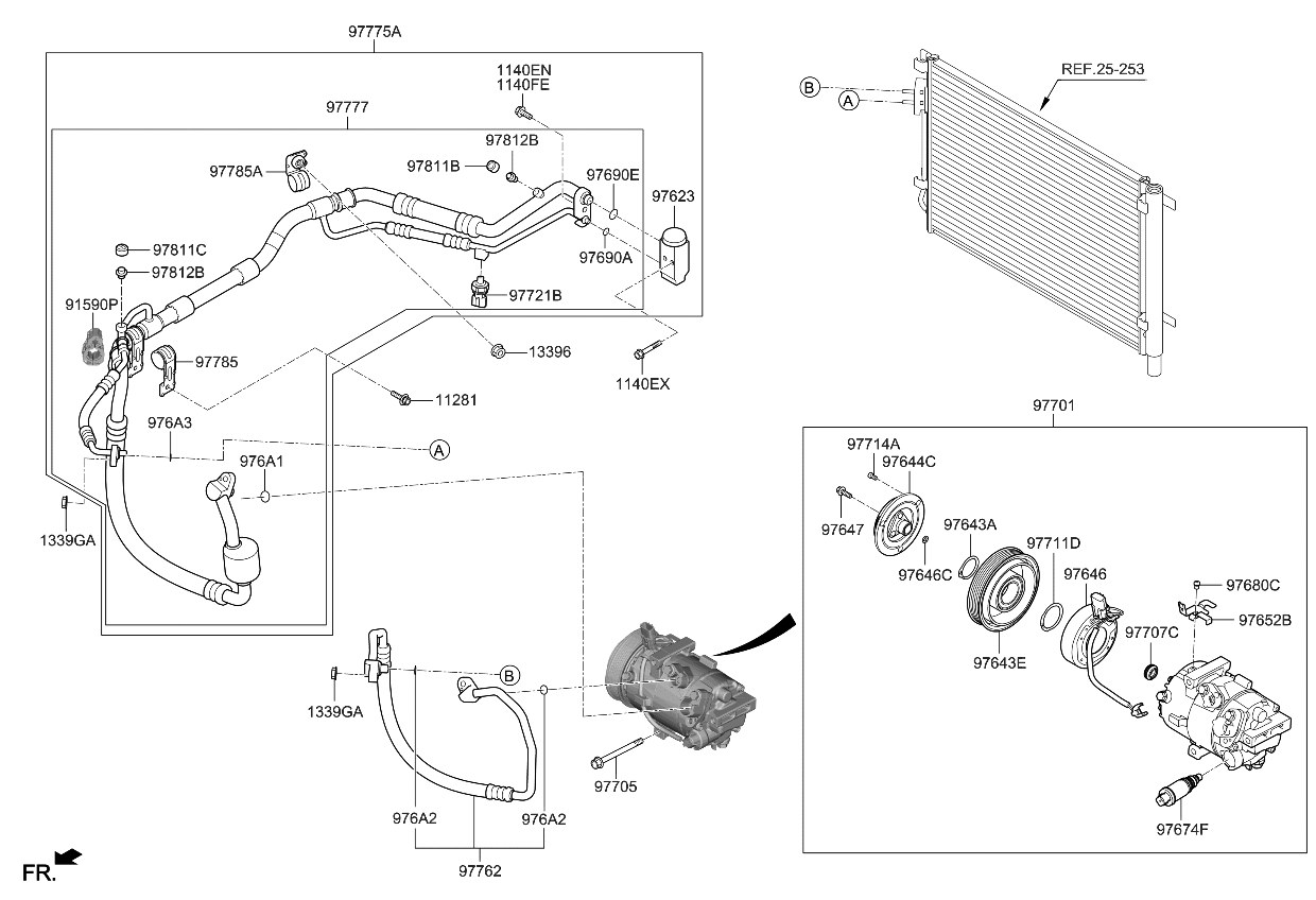 Kia 97777H9200 Suction Tube Assembly