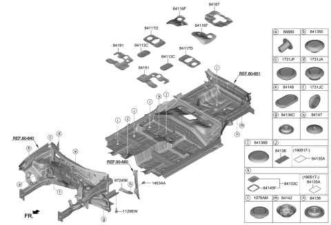 2020 Kia Soul Foam Diagram for 84193K0000