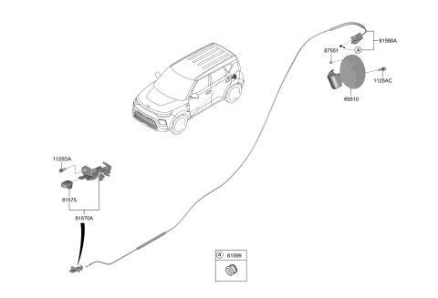 2022 Kia Soul Fuel Filler Door Diagram