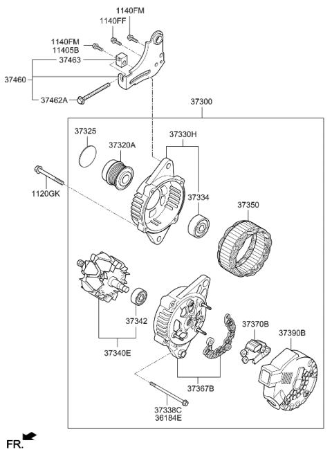 2020 Kia Soul Alternator Diagram 1