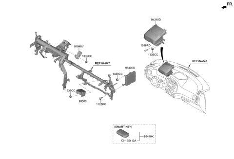 2020 Kia Soul Unit Assembly-IBU Diagram for 95400K0RK1