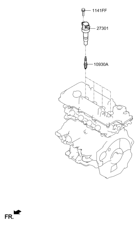 2022 Kia Soul Spark Plug & Cable Diagram 1