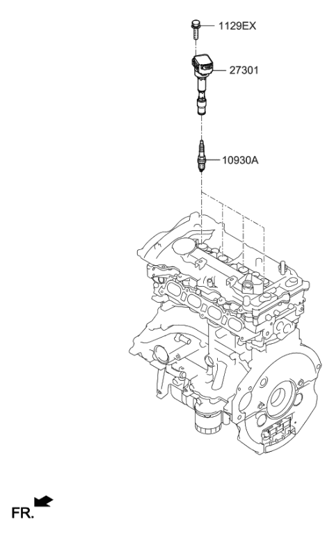 2022 Kia Soul Spark Plug & Cable Diagram 2