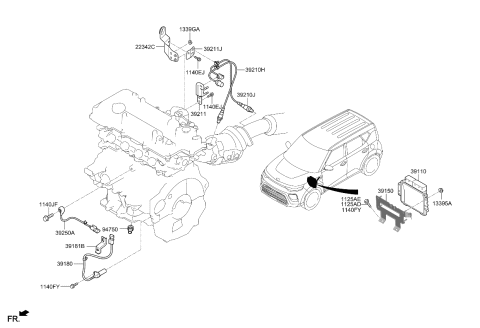 2020 Kia Soul Electronic Control Diagram 1