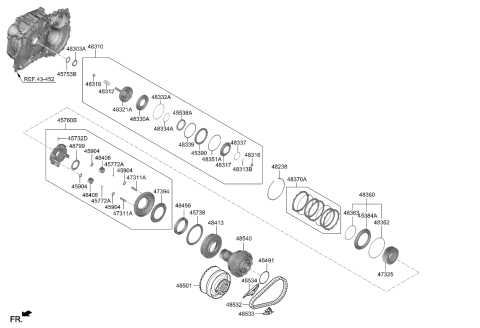 2022 Kia Soul Transaxle Clutch-Auto Diagram 1