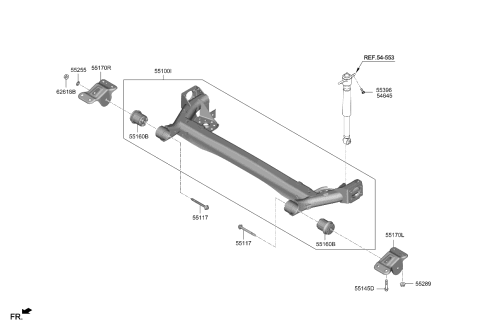 2022 Kia Soul Rear Suspension Control Arm Diagram