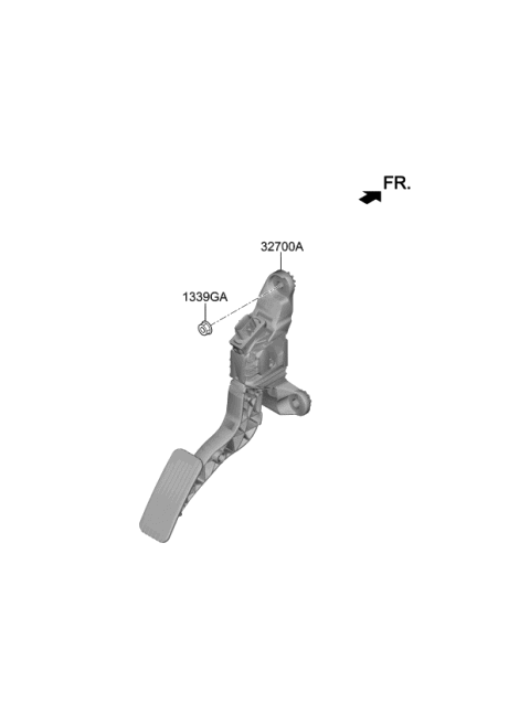 2021 Kia Soul Accelerator Pedal Diagram