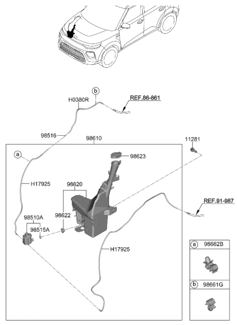 2021 Kia Soul Windshield Washer Diagram