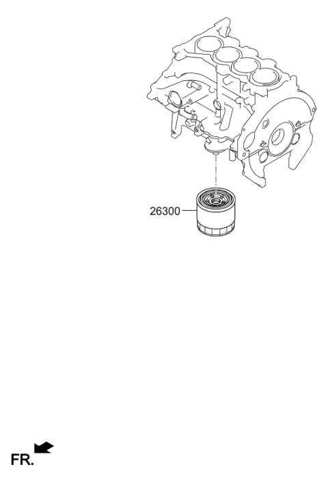 2020 Kia Soul Front Case & Oil Filter Diagram 2