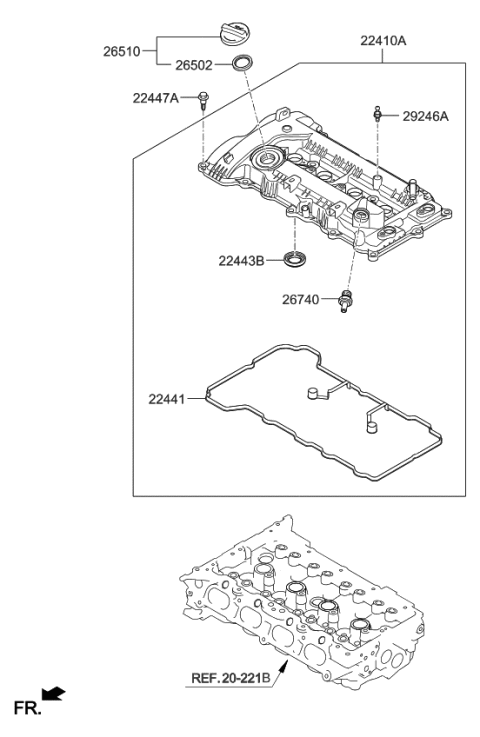 2022 Kia Soul Rocker Cover Diagram 2