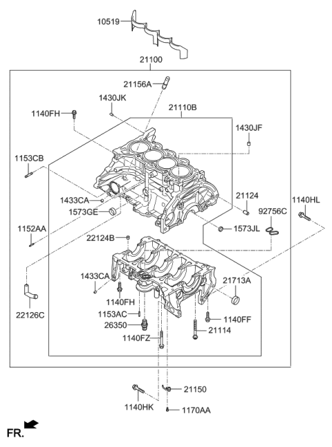 2021 Kia Soul Cylinder Block Diagram 2